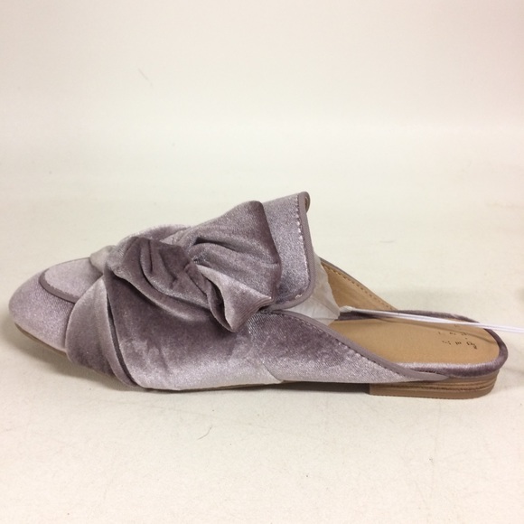 A New Day Womens Purple Velvet Holland Mules - Picture 4 of 7